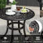 Round Metal Outdoor Chat Table , 60cm cm W 60cm cm D