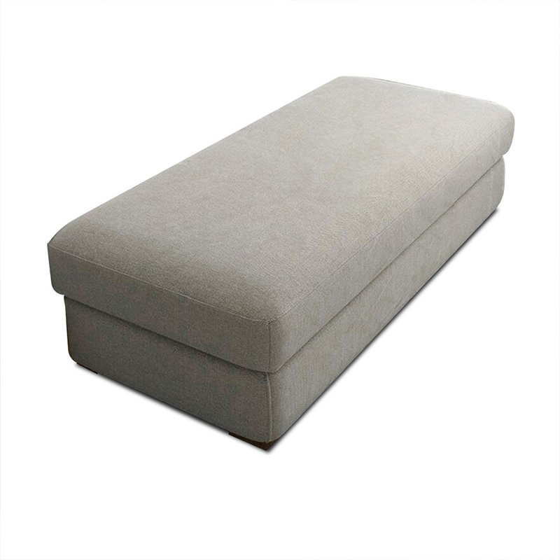 Banc rembourré gris clair, Gris clair