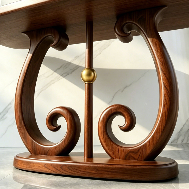 Console en bois de style médiéval, 35.4" H x 62.9" W x 15.7" D