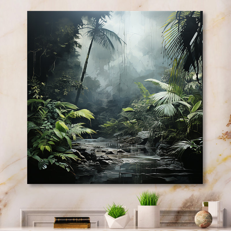 - Décoration murale en métal forêt, H 24 po x l 24 po x P 1 po