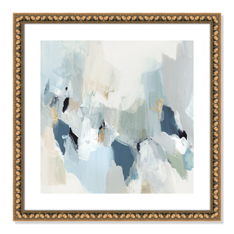 «Little Talks II» par Isabelle Z - reproduction d'art sur toile, H 24,75 po x l 24,75 po x P 1,13 po, Perlé dorée