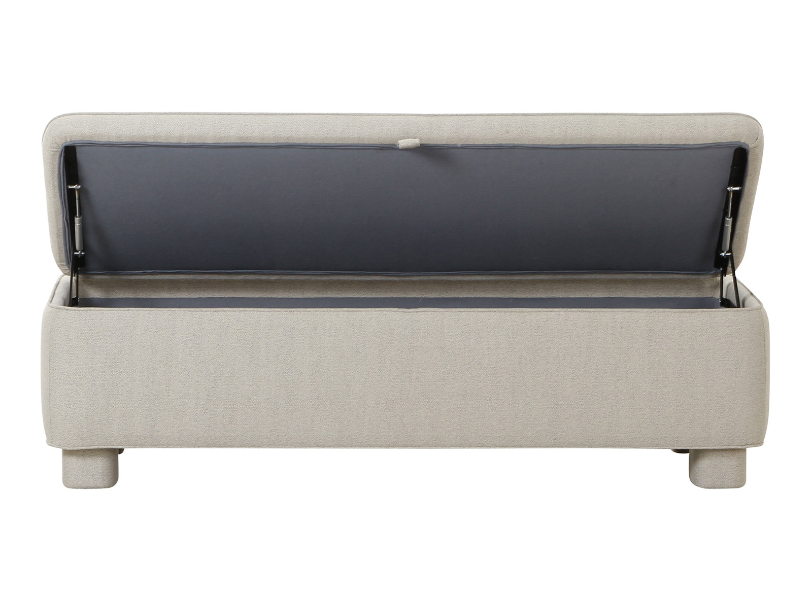 Grant 59" Bedroom Bench, Light Grey