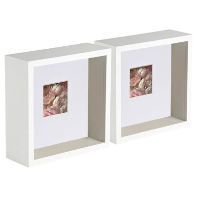 Bevelled Shadow Box Picture Frame with Mat