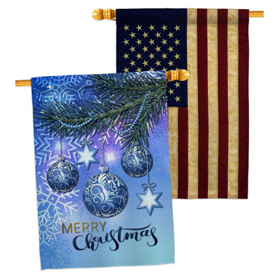 Drapeau de maison à 2 côtés en polyester / mélange de polyester 40 x 28 po