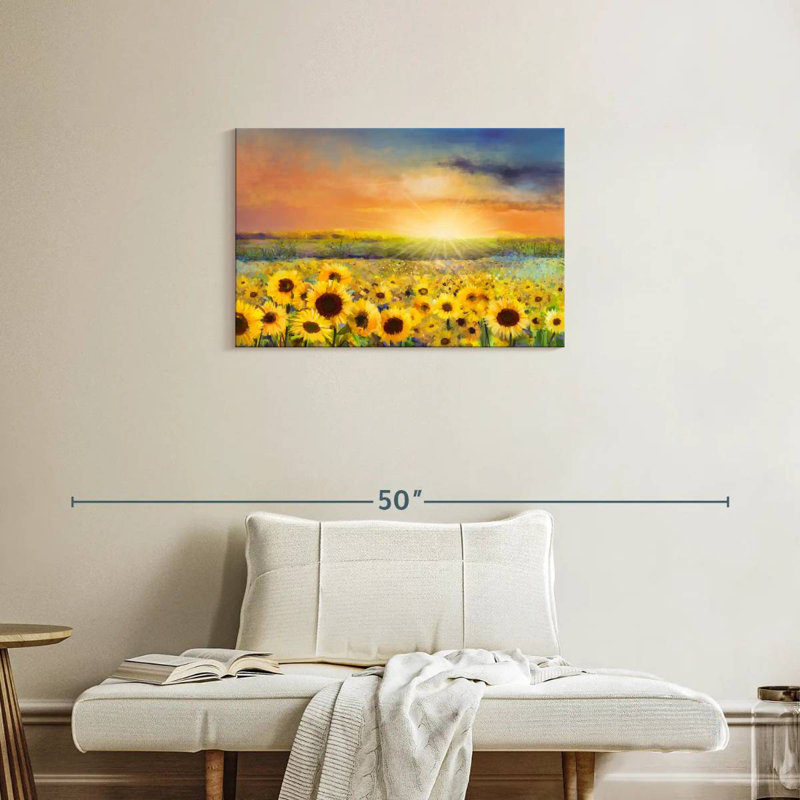 Huile de tournesol Alvord, H 20 po x l 30 po