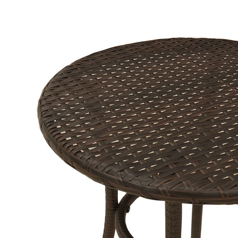 Ensemble bistro 3 pièces Vidaxl, Noir, Beige