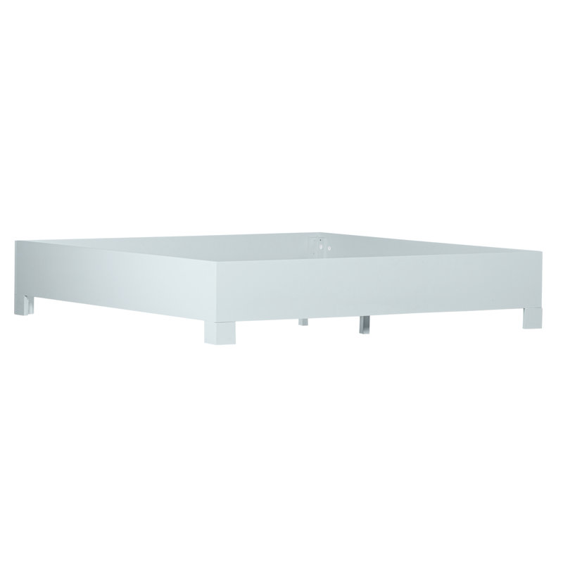 Silas Queen Standard Bed, Black, King, Light Blue
