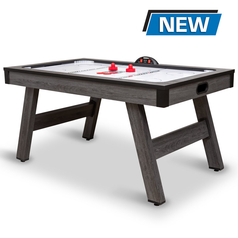 Apollo 60" Gray Wood Air Hockey Table with LED Scoring