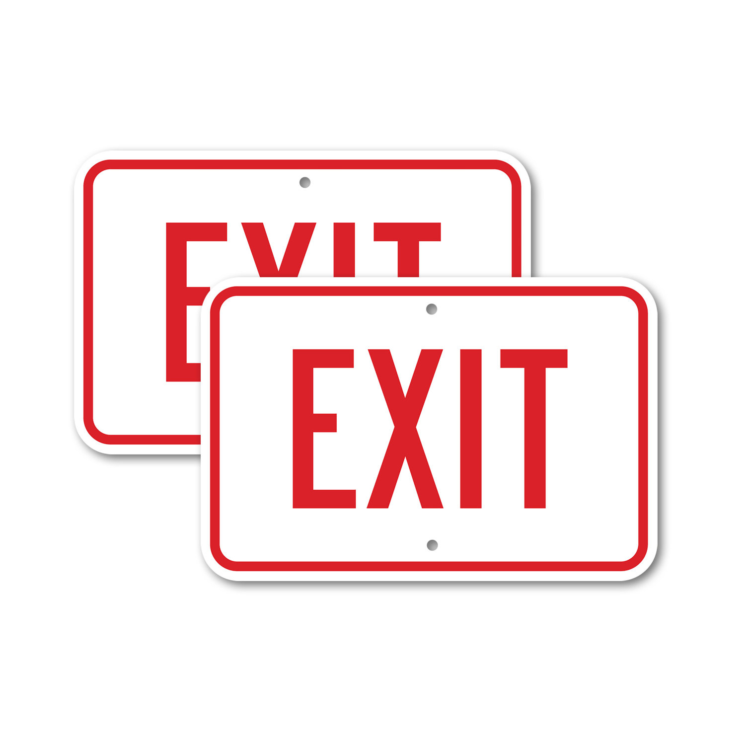 SignMission (2 Pack) Exit Sign Exit with Up Arrow 12