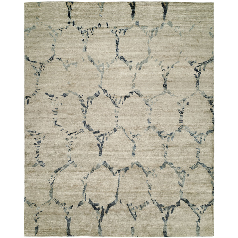 Maitland Geometric Area Rug in Beige, Runner 2'6" x 10'