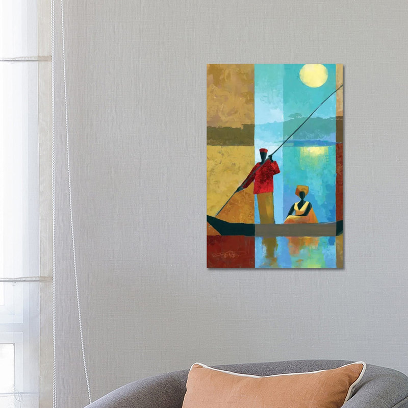On The River II by Keith Mallett - Wrapped Canvas Gallery-Wrapped Canvas Giclée, 66.04cm H x 66.04cm W