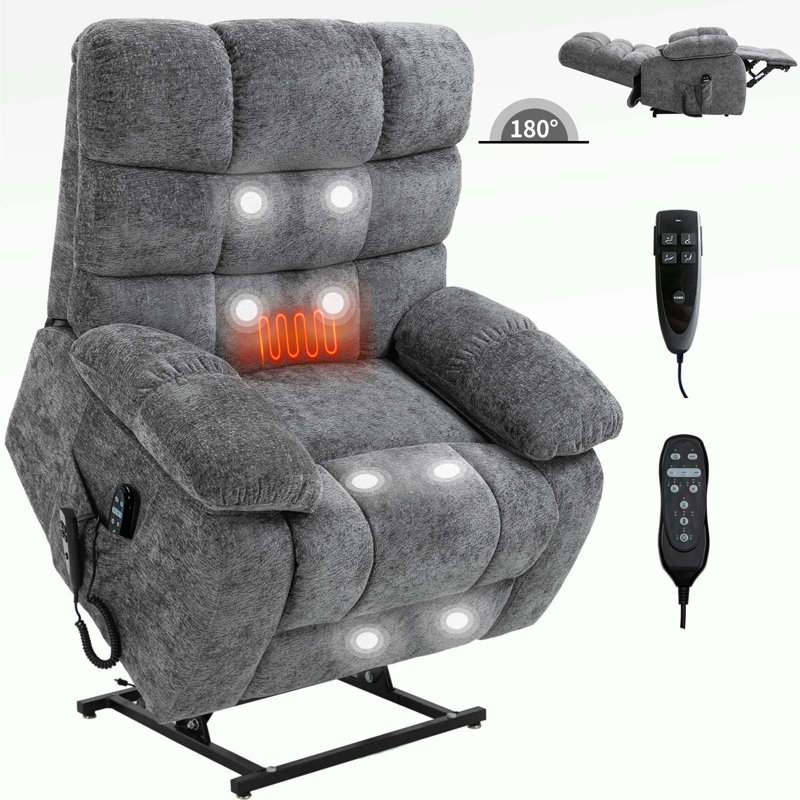 Large Electric Power Lift Recliners with Power-Remote