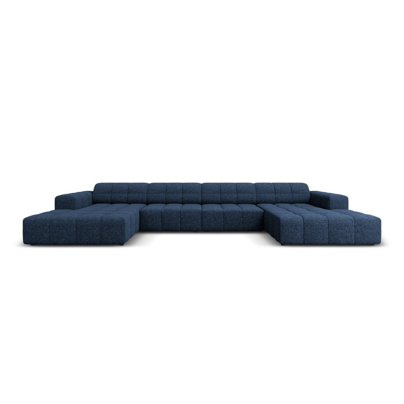 Chicago 6 Seater Corner Sofa, Blue