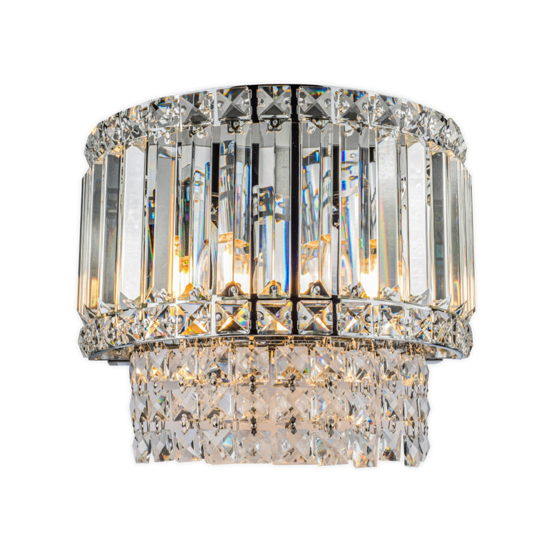 Gorden Flush Mounted Sconce, Polished Chrome