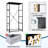 4 Drawer Dresser for Bedroom, Narrow Chest of Drawers, Wooden Top and Study Iron Frame 18"x37.5"-(WxH)