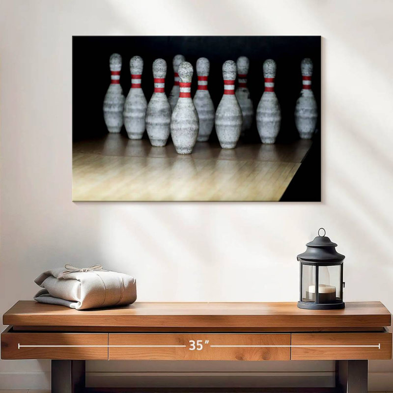 Old Bowling Pins, 16" H x 24" W