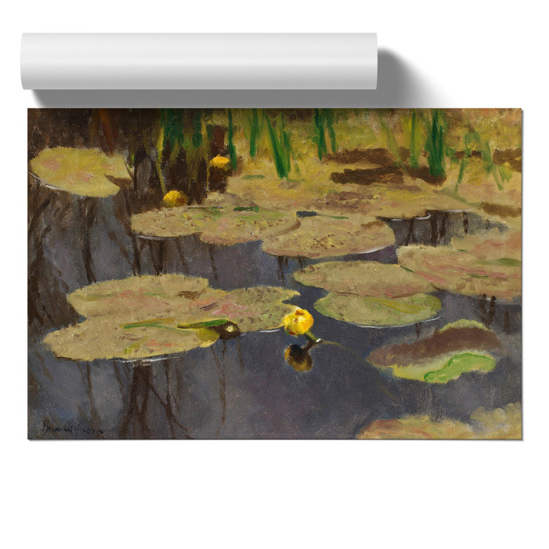 Lilly Pond by Bruno Liljefors - Frameless Print, 30cm H x 42cm W x 0.1cm D