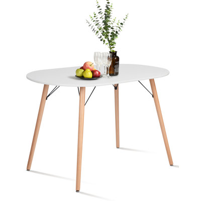 Adair Oval Solid Wood Base Dining Table