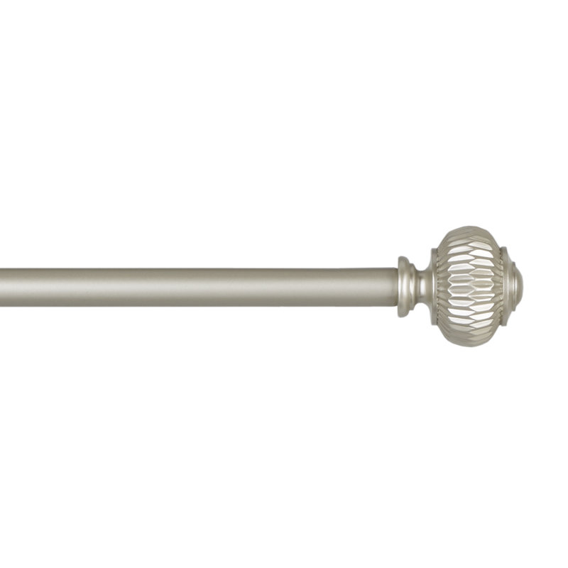 3.11 in. Overall Width, 66" - 120", Matte Nickel