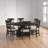 Anosha Round Pedestal Dining Set with Upholstered Side Chairs-893712259