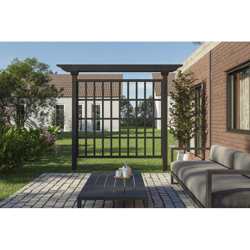 90'' H x 79.5'' W Wood Lattice Panel Trellis