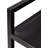 3-Tier Metal Rolling Cart, Black
