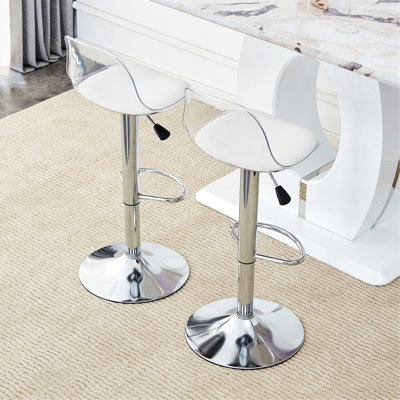 Ensemble de 2 chaises de bar, tabourets de bar pivotants pour bars, restaurants et salle à manger