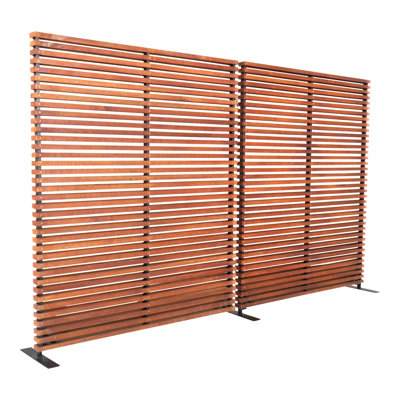 119" W x 72" H 2 - Panel Aluminum Folding Room Divider