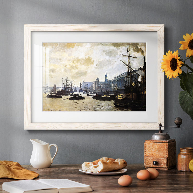 Le port de Londres, 1871, Blanc, H 18 po x l 26 po x P 1,5 po