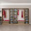 Nebras 6 Door Solid + Manufactured Wood Wardrobe