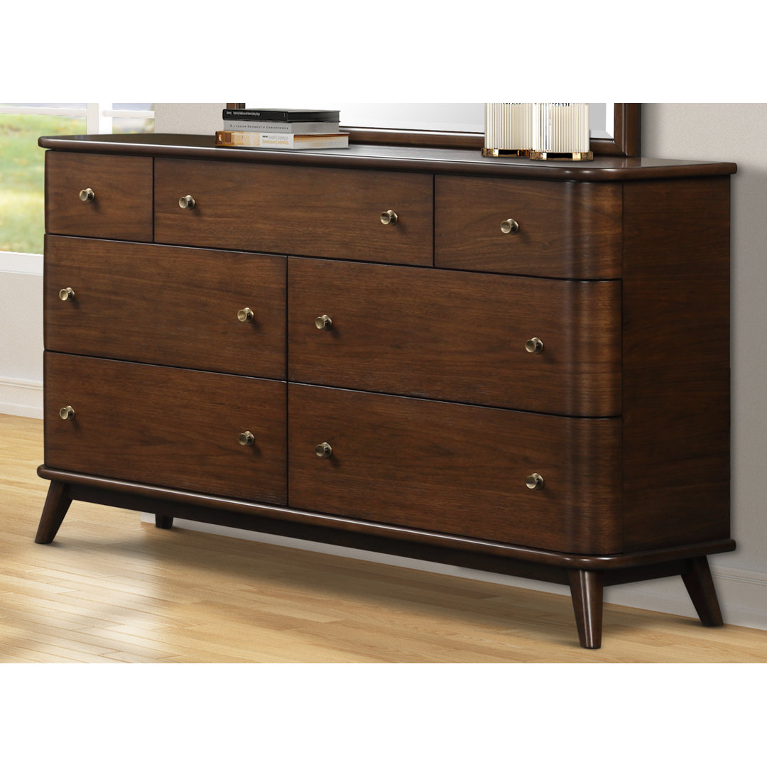 Clyve 7 Drawer 60" W Double Dresser Wade Logan®