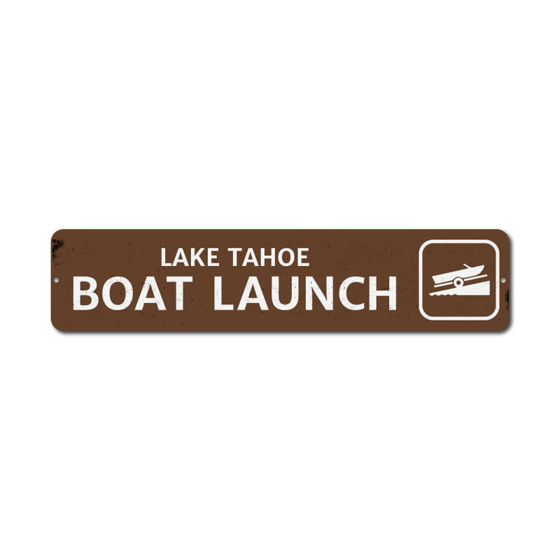 Enseigne de bateau personnalisée, H 4 po x l 18 po x P 0,04 po