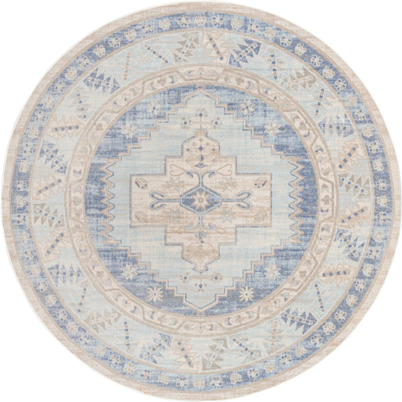 Matthei Oriental Indoor Rug, Round 7'