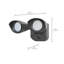 Projecteur de sécurité standard à double tête carrée 20 watts à DEL 3000K / 4000K / 5000K CCT sélectionnable-135799609