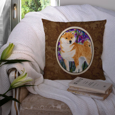 Shiba Inu Outdoor Reversible Throw Pillow