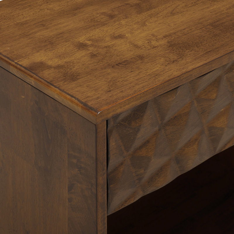  Table de chevet Sapa, Noyer foncé