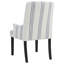 Chaise avec accoudoirs rembourrée Hanlon beige