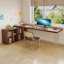 Bureau en bois de noyer en L massif-2076993446-2076993445