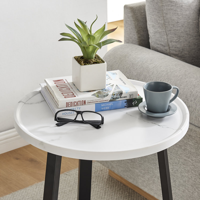 Table de bout Jissie, Blanc