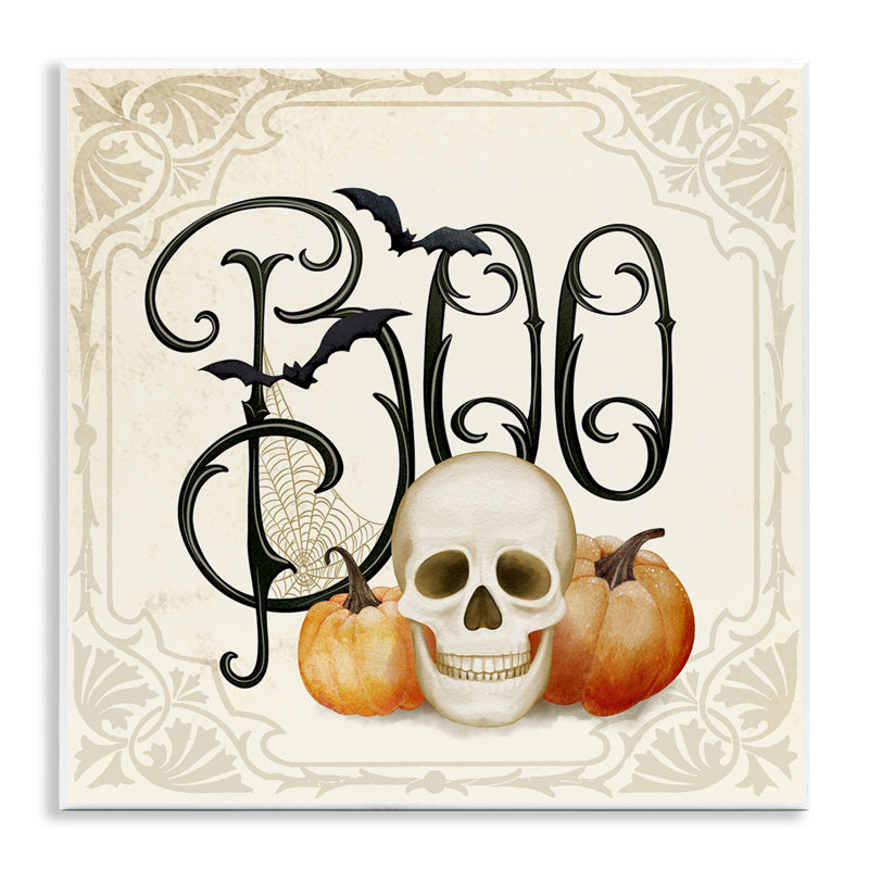 Plaque murale quelque chose de «Wicked Boo», design par Nicole Tamarin