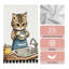 Torchons de cuisine en microfibre JYK, linges à vaisselle réutilisables absorbants, résistant à la décoloration, 16 po x 24 po, plat de cuisson pour chat-132381592