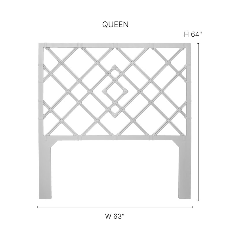 Darien Open-Frame Headboard, Queen, Bright Green