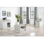 Table de bout de style rustique blanc antique avec tiroirs, conception de basse-cour pour le salon et la chambre à coucher
