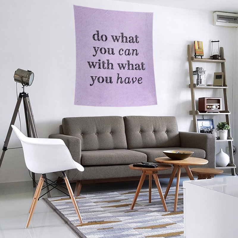En polyester, ce que vous pouvez citer tapisserie, H 27,5 po x l 37,5 po, Mauve / noir