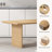 Modern Burlywood Rectangular Solid Wood Dining Table-1811515630-1811515634