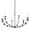 Florian 6 Light Large Chandelier - Black Iron