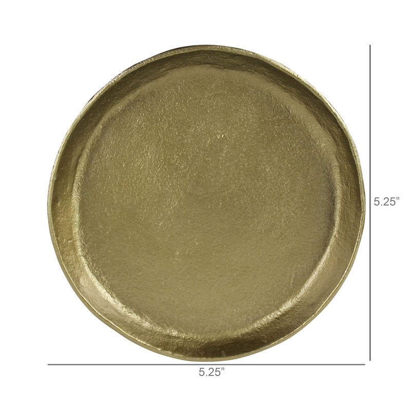Plateau rond - Lrg, H 5,25 po x l 0,5 po x P 5,25 po
