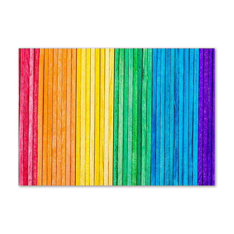Colored Stripes - Wrapped Canvas Print
