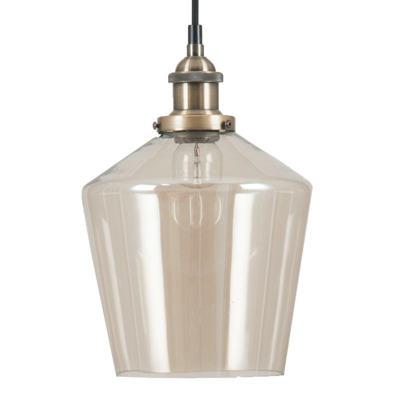 Motour 1 - Light Dome Pendant, Lustre/Antique Brass, Lustre