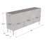 Buffet Wimbled 63 po avec finition ultrabrillante-1789361634